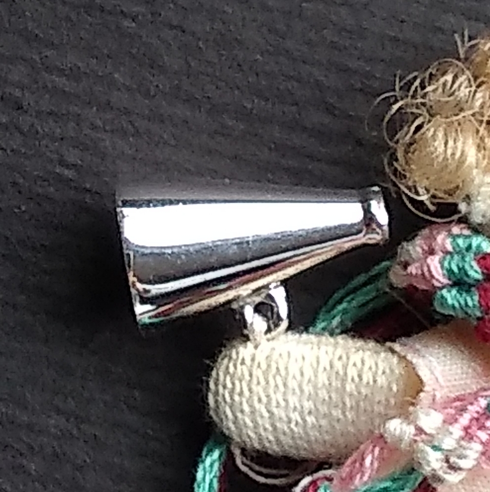 silver megaphone charm - Picture 3 of 4